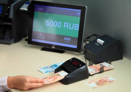 Детектор банкнот автомат MONIRON DEC MULTI BLACK (RUB,USD,EUR)